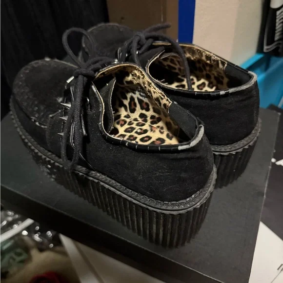 Demonia Black Platform Creeper 206 Size 9 - Picture 7 of 10